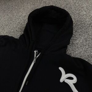 Rocawear Hoodie Mens 4X Black Full Zip Graphic Sweatshirt Jacket Hip Hop Rap Y2K
